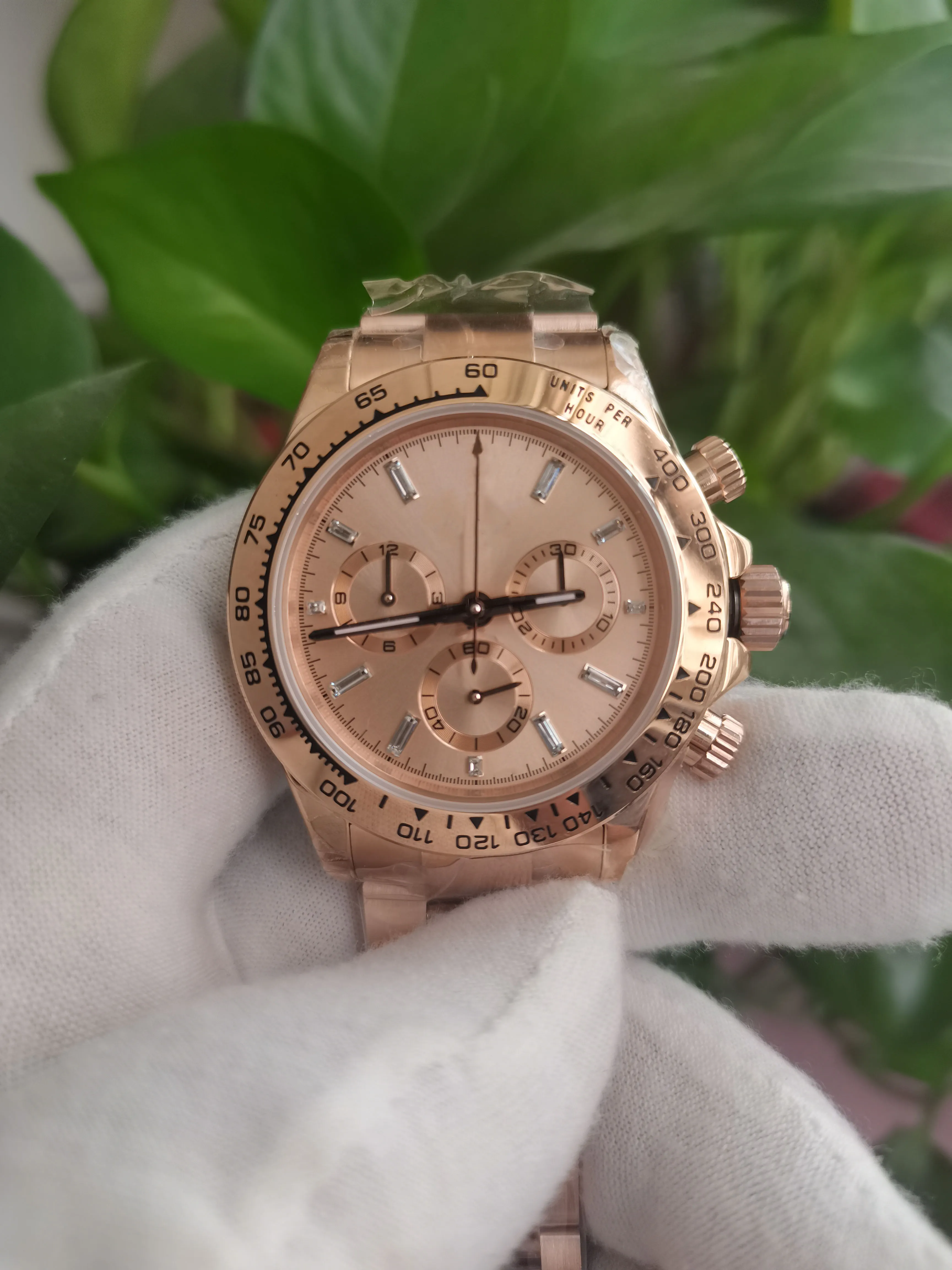 Los mejores relojes de diseño para hombres Cronógrafo 40 mm Reloj Automático Cal.4130 18ct Everose Gold Pulsera de acero 116505 H Fábrica Reloj mecánico para hombre Relojes