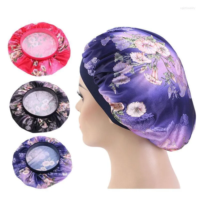 Jedwabisty czapkę dla kobiet Dam Night Sleep Cap Makeup Neake Soft Hair Styling Head Cover Akcesoria Fashion Beanie/czapki czaszki Eger22