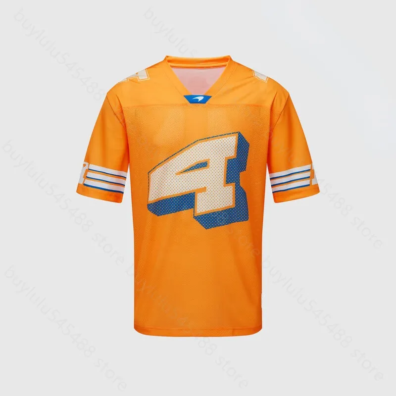 2022 Nova F1 Fórmula 1 Racing Team camisetas o site Mclaren Lando Norris 4 manga curta homem verão lazer campanha aérea