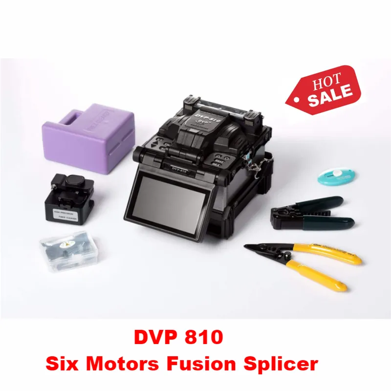 Fiber Optic Equipment Original DVP-810 DVP810 ARC Fusion Splicer Six Motors Core Alignment 8 Seconds Fast Splicing Optical Machine