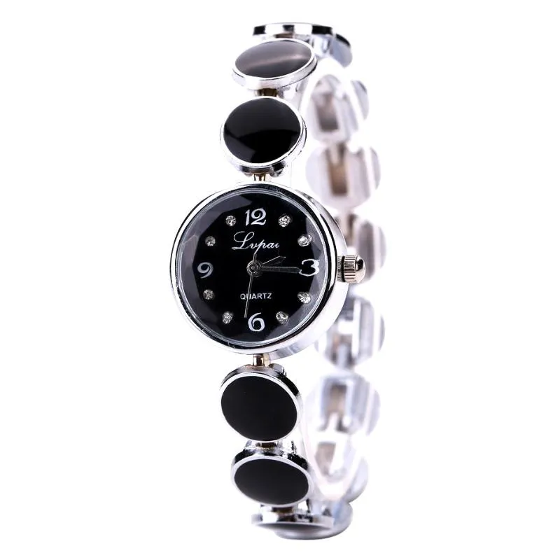 ساعة Wristwatches أزياء سوار سوار الساعات الإبداع الفاخرة اللباس الرائع ساعة لاتصلات صغيرة الكوارتز ساعة المعصم على مدار الساعة