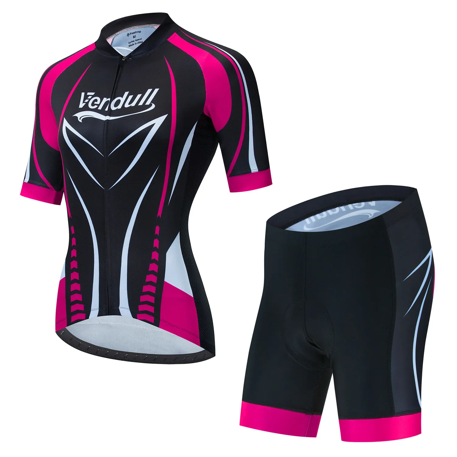 2024 Damen Schwarz Rosa Triathlon-Radtrikot Kurzarm MTB Maillot Bike Shirt Downhill-Trikot Pro Team Tricota Mountainbike-Bekleidung