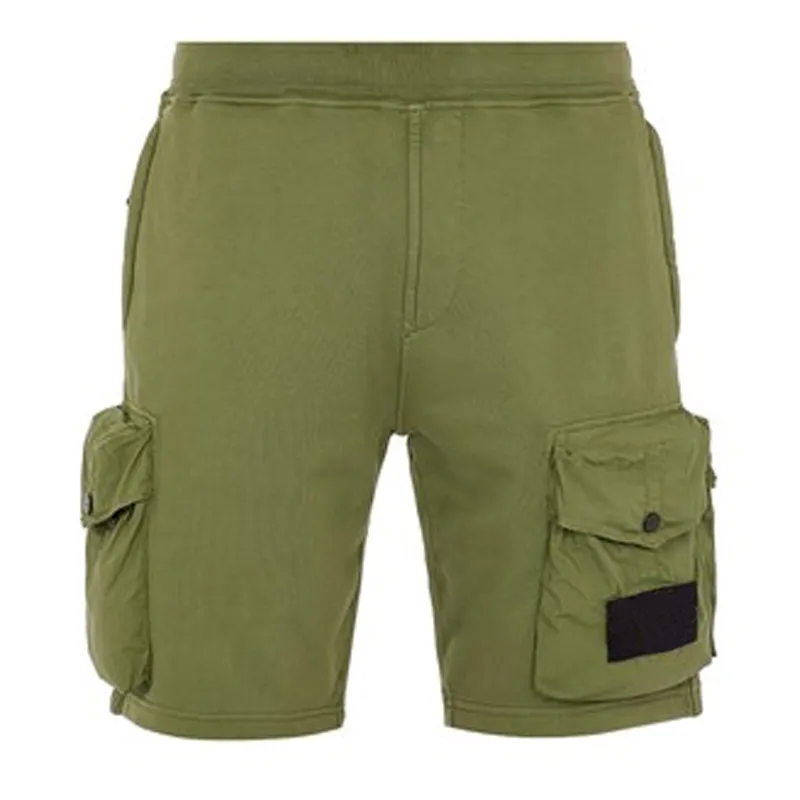 *ST-2296 Men's Shorts Summer Cotton Pants Japanese Lace-up Sports Belt Big Pocket