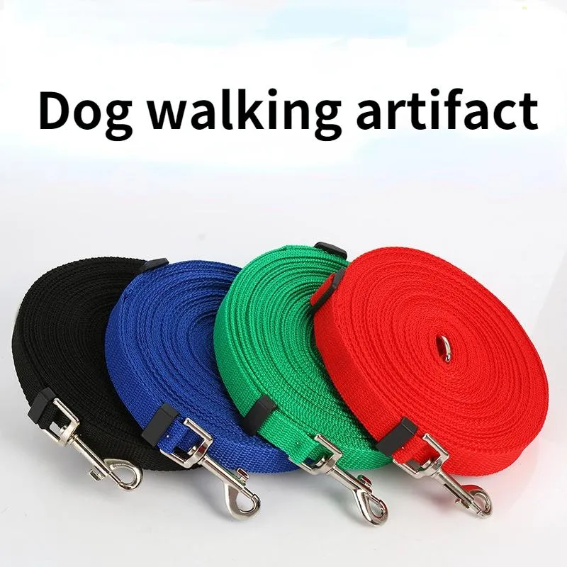 Collari per cani Guinzagli Guinzaglio per animali domestici per cani Gatti Nylon Walk Dimensioni selezionate 1,5 M 1,8 M 3 M 6 M 10 M Imbracatura per addestramento di sicurezza all'apertoCane