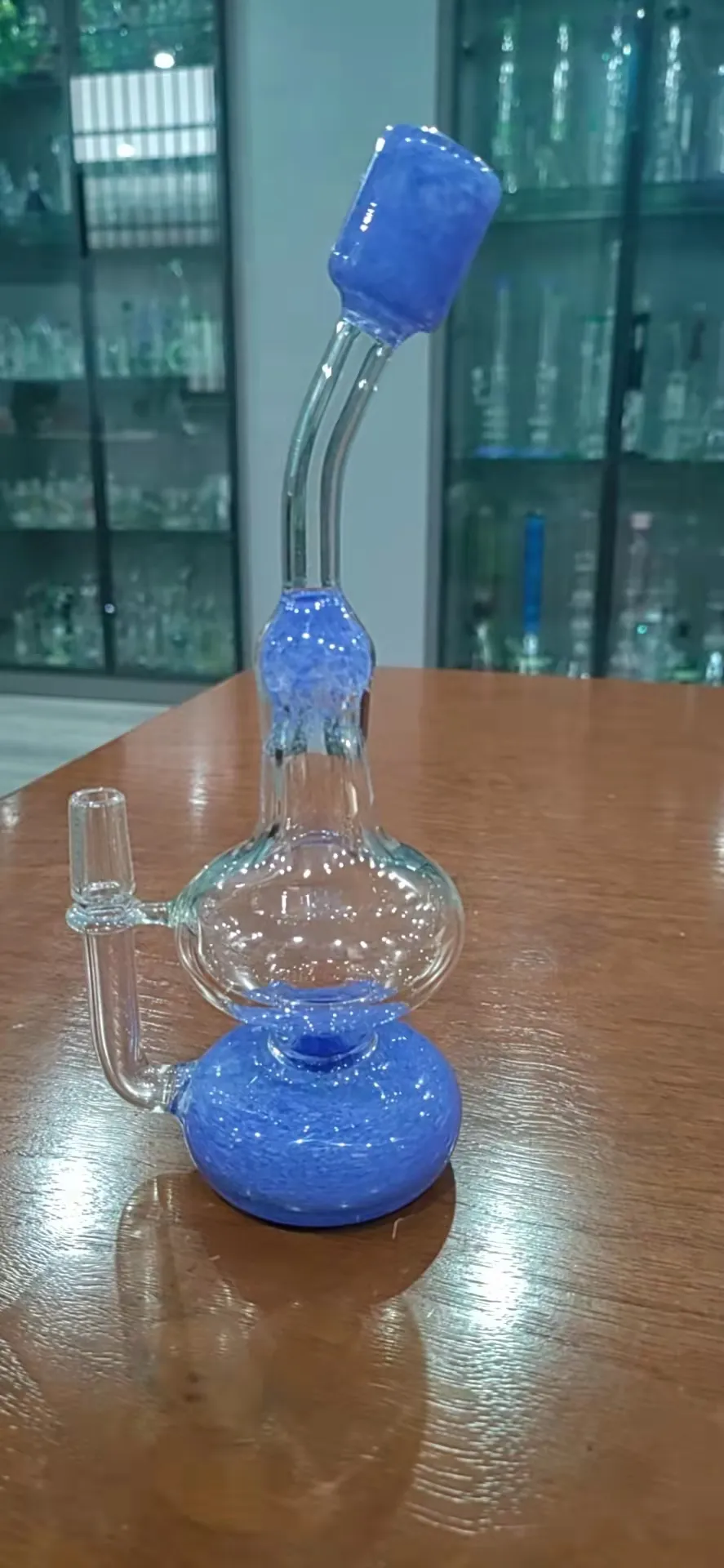 Kürbisförmige Glas Shisha, Öl -Rig -Rohr, 14 mm weibliches berauschendes Wasserrohr 8,6 Zoll