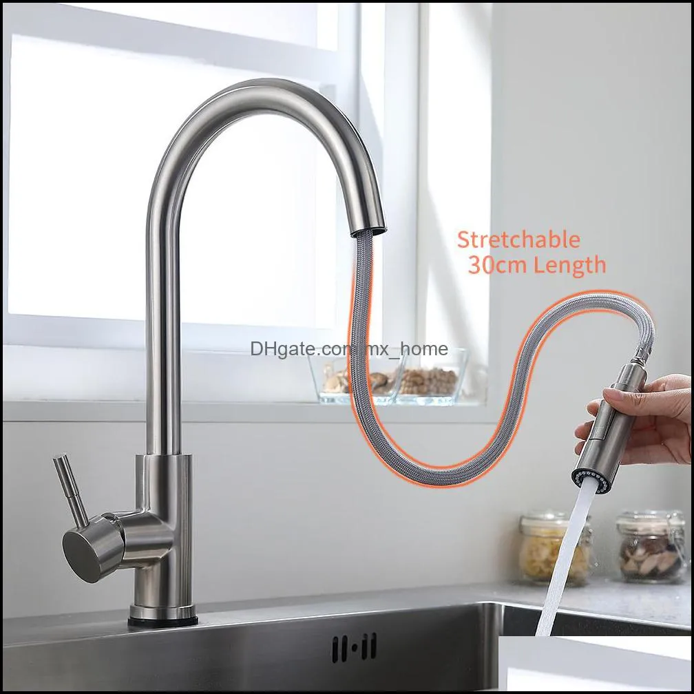 Stainless Steel Kitchen Faucets torneira para cozinha de parede Crane For Kitchen Water Filter Tap Three Ways Touchless kitchen faucet