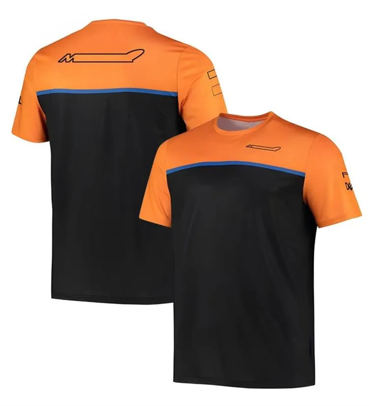 F1 Formula One Team Short Sleeve Top Car Car Fan Racing Suit Outdize Round Round Neck T-Shirt Logo مخصصة