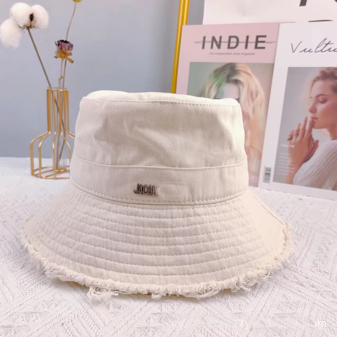 دلو قابلة للتعديل قبعات كاسكيت مصممة واسعة دلاء قبعة الحافة أزياء مزودة بعرض عروض الصياد غطاء الشمس الحماية