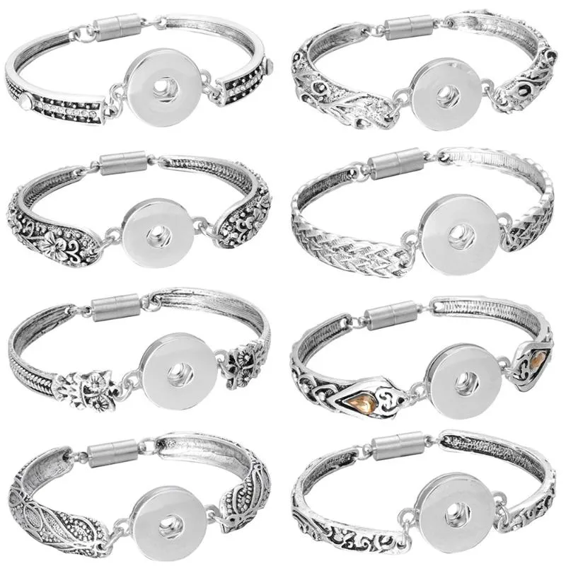 Charm Bracelets Snap Button Jewelry Bracelet For Women 18mm
