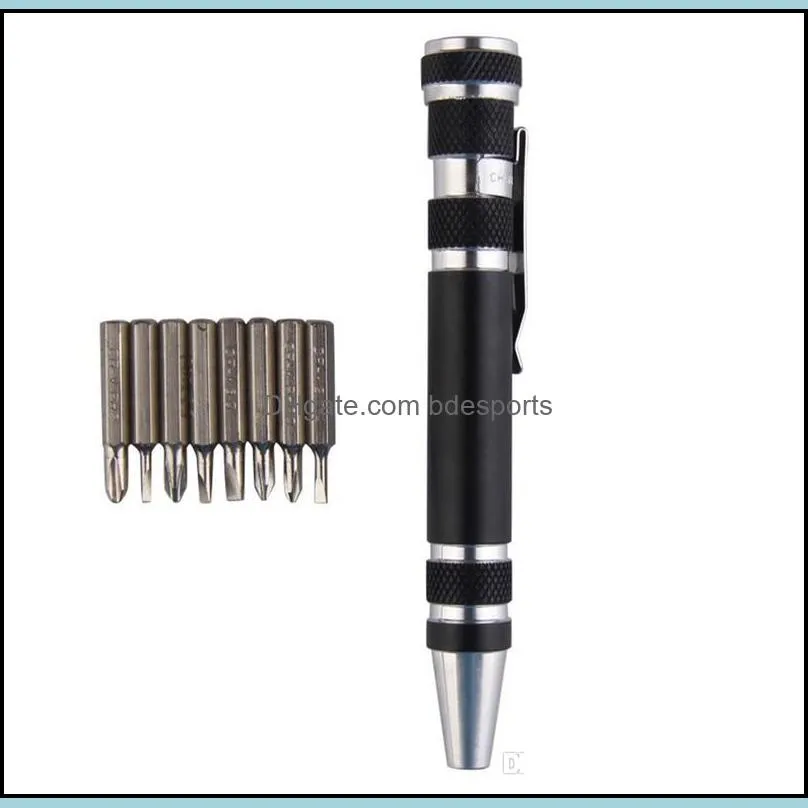 Professional Multi-function Repair Tools 8 In 1 Precision Screwdriver Bit Set Maintenance Kit Portable Pocket Tools c402