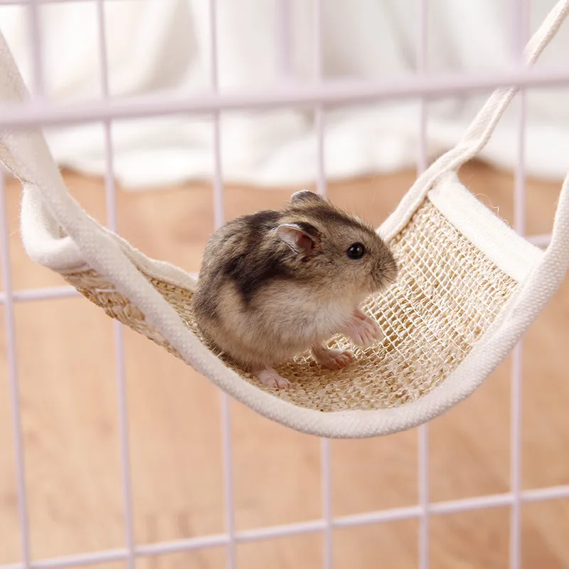 Planeur Cage Suspendu Jouet Nid Suspendu Chipmunk D'été Paille Nid De Couchage Petit Animal Hamac 1222342