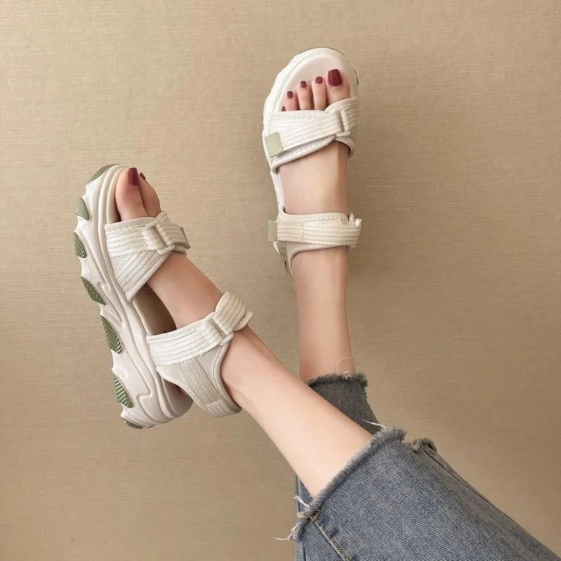 Sandali con gancio regolabile Chunky Female Zeppe Scarpe Platform Sport Womens Comfort Sneaker SandalsSandals