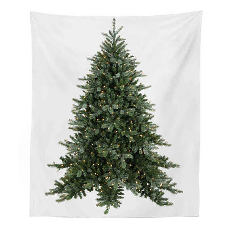 2021 Tappeto da parete Albero di Natale Coperta appesa a parete Natale per decorazioni domestiche Natale Grandi tappeti da parete Sfondo 230x175 cm J220804