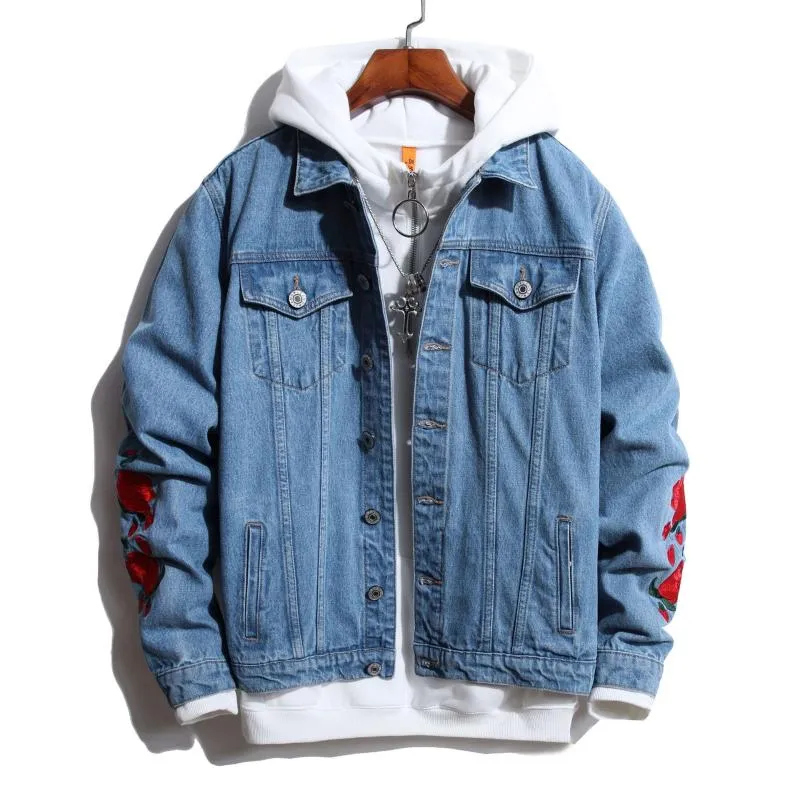 Herrenjacken OEING Herren Jeansjacke Mantel Jean Destroyed Coats Ausgefranste Tops Rip 10Styles