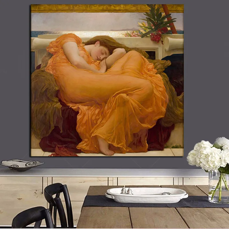 Big Size HD Prints Realistic Nude Oil Painting Sleeping Women on Canvas Poster Wall Art Picture Wall Painting for Living Room