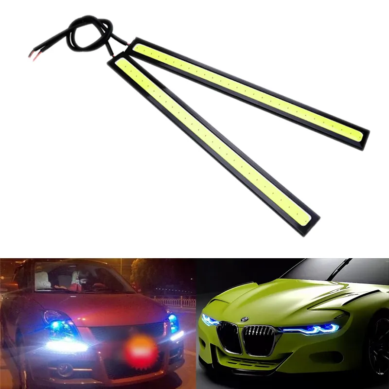 Tagfahrlicht 17CM Universal COB LED Auto Lichter DC12V Auto Fahren Externe Streifen Lampe