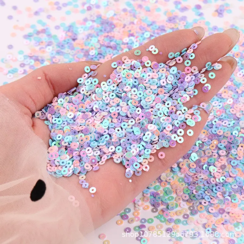 Sewing Notions Paillettes plates rondes en PVC de 2 mm, 20 couleurs arc-en-ciel, paillettes irisées en vrac, artisanat pour la maison, les vêtements de vacances, accessoires de bricolage