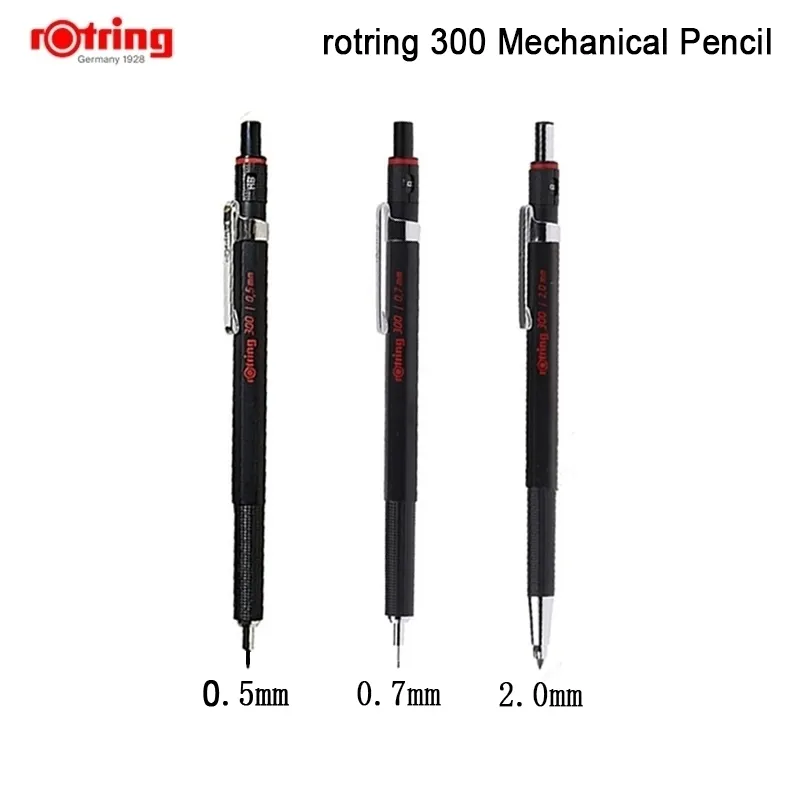 Rotring 300 0.5mm0.7mm2.0mm automatic Mechanical Pencil Plastic penholder 1 piece Y200709