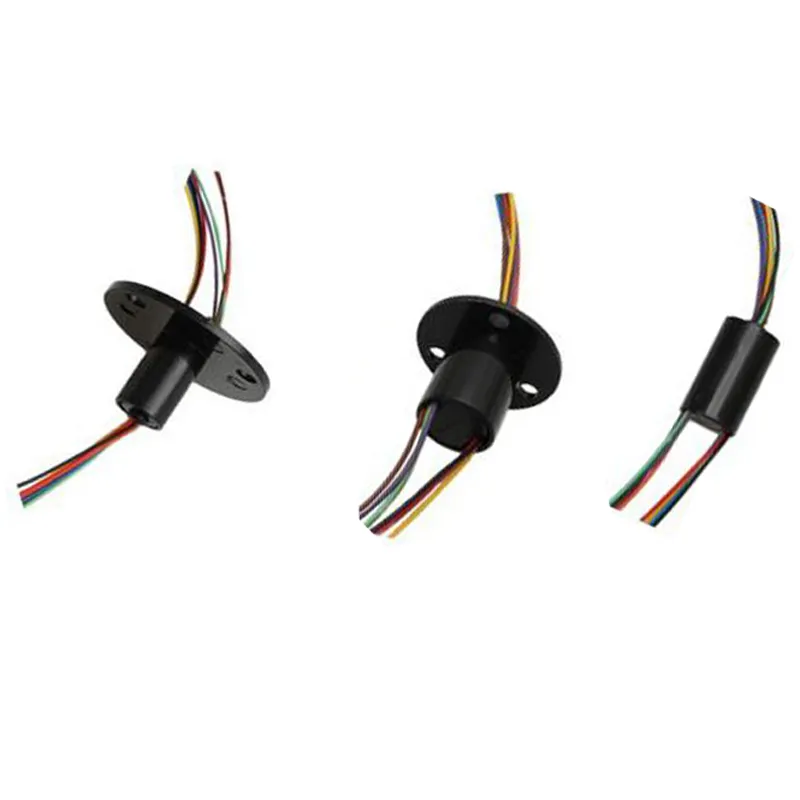 1 PCS Lançamento em miniatura 8CH fio de coleta de fio de diâmetro 12.5mm Corrente 2A Condutor elétrico conector elétrico 360 ° Conector de articulação rotativa para equipamentos industriais