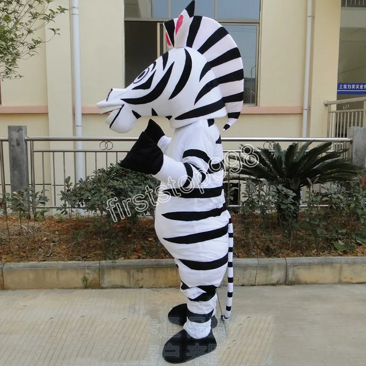 Mascotte Costume Da Zebra Adulto Madagascar Costume Carnevale