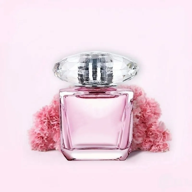 In voorraad vrouwen parfum geur deodorant roze eau de toilette lange tijd 90 ml geweldige geur gratis snelle levering