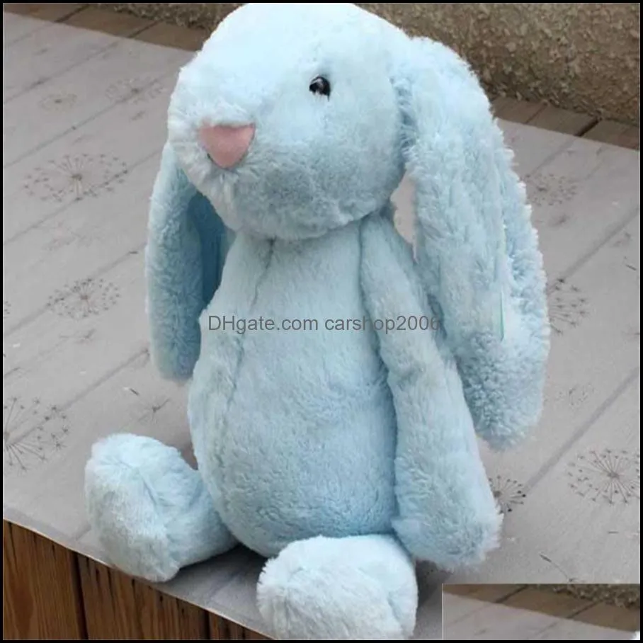 Party Favor Easter Rabbit Soft Stuffed Animal Doll Toys 30cm 40cm Cartoon Simulator Bunny Ear Plush Toy for Kids Birthday Girlfriend