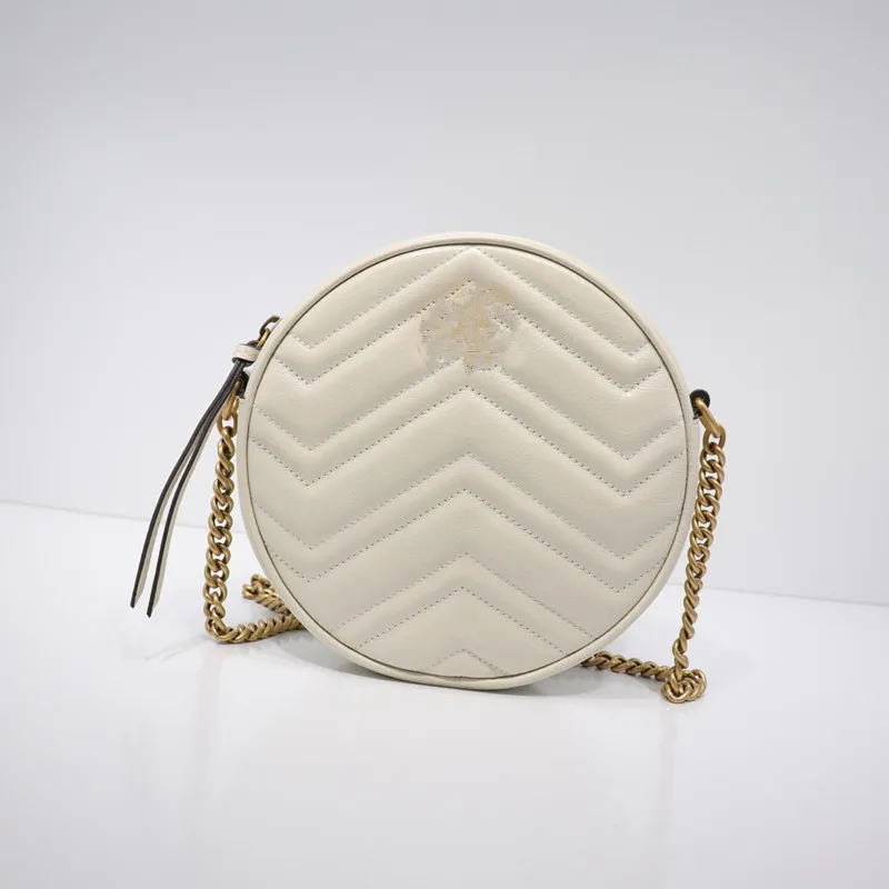 Projektant Hurtownia Premium Moda Mini Torebka Messenger Torba Kształt Kształt Leather Vintage Round Bag