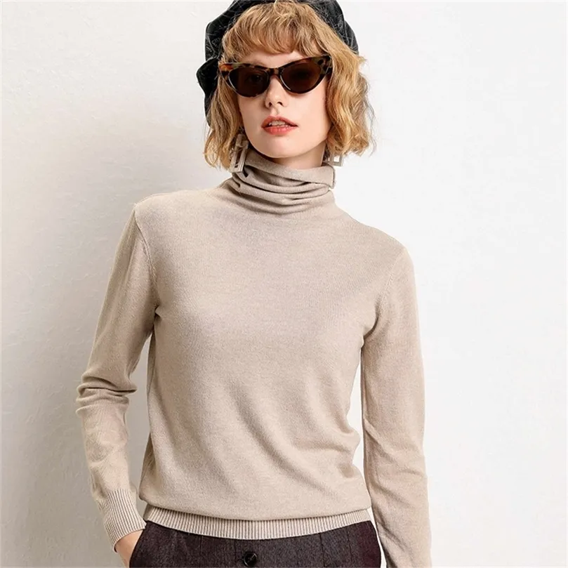 maglione da donna in cashmere a collo alto con fondo a camicia maglione a maniche lunghe maglione da donna autunno e inverno 201223