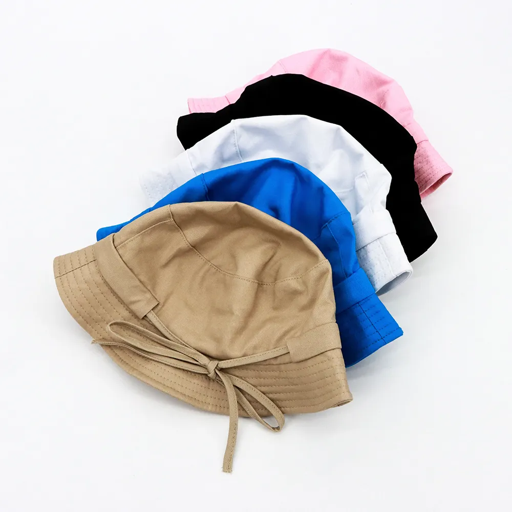 Designer Cotton Wide Brim Tan Bucket Hat For Women Solid Color Summer Hat  From Pfwbz, $21.77