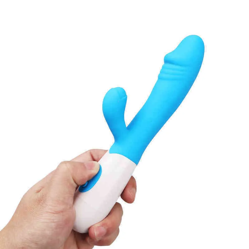 NXY Vibrators G Spot Siliconen voor vrouwen Dual Vibration Dildo Waterdichte vrouwelijke vagina clitina Massager Sex Toys Paar 1209