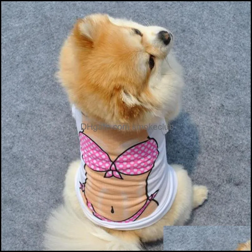 Dog Apparel Bikini Beach Pet Dog shirtApparel Costume Vest Puppy Cat Coat Shirt 2Style Doggy Tank