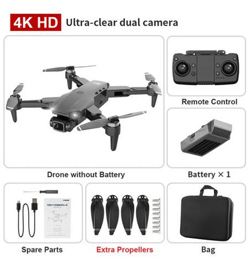 Drone L900 Pro 5G GPS 4K Dron Aircraft With HD Camera FPV 28min Flight