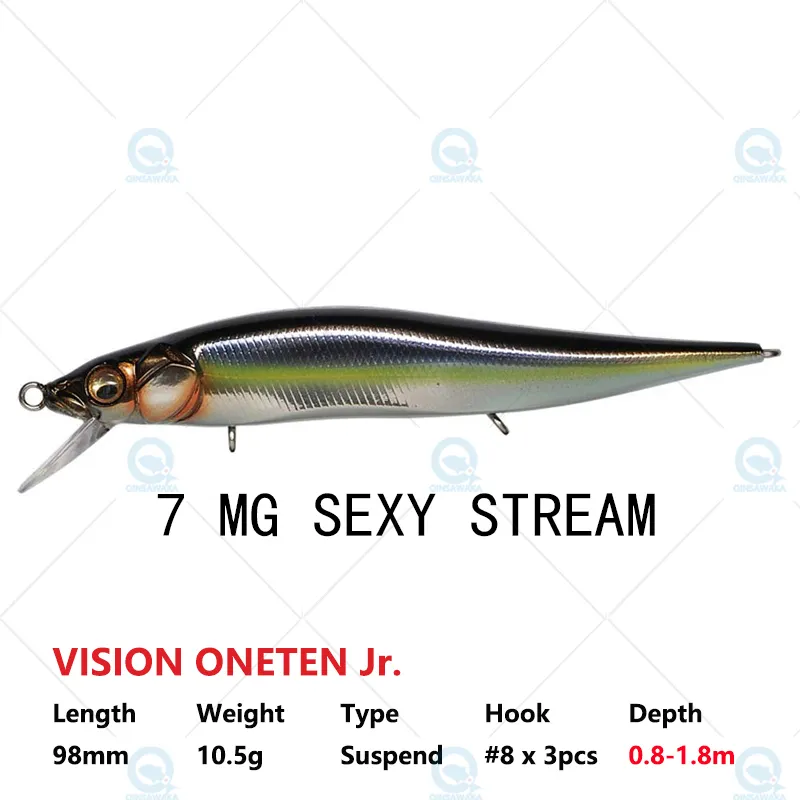 JAPAN Megabass Gold Bomber Lure VISION ONETEN Jr Racing Suspend Slow  Floating MINNOW Bass Jerkbait For Saltwater Sea Tackle From Long07, $30.45