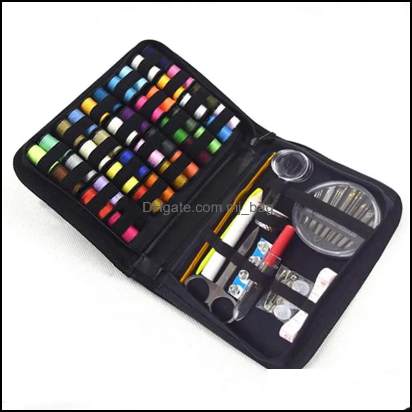 128pcs travel sewing kit needle and thread kit for sewing mending kit sewing with bag for diy beginners craft tools