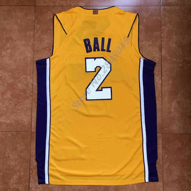 New Mens 2 Lonzo Ball Top Basketball Jersey Us Size Xs 6xl