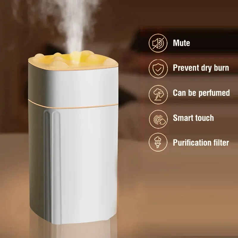 Snow Mountain Luftbefeuchter 350ML Ultraschall USB Aroma Air Diffusor Beruhigendes Licht Aromatherapie Humidificador Home Difusor