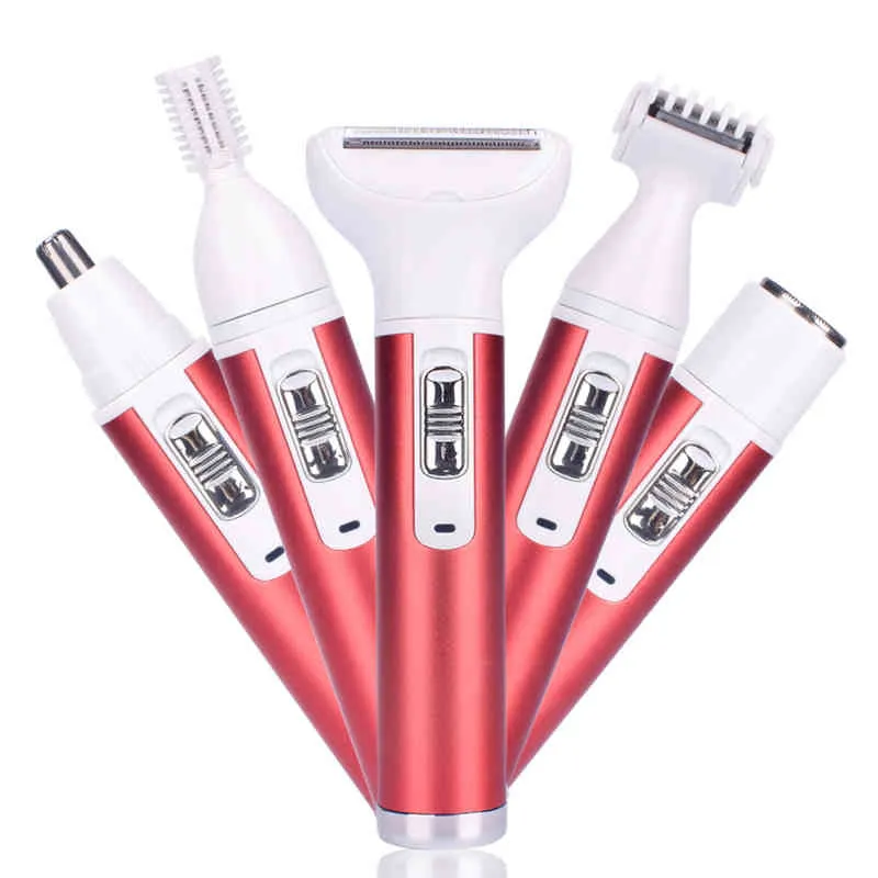 Epilator USB oplaadbare vrouwen pijnloze elektrische baard ontharing dames scheermachines draagbare vrouwelijke trimmer LCD22042222