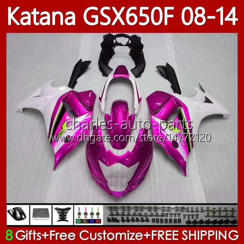 Carrozzeria per SUZUKI KATANA Pearl Rose GSXF 650 GSX-650F GSX650F GSXF650 2008 2009 2010 2011 12 13 14 120No.98 GSX 650F GSXF-650 08 09 10 11 2012 2013 2014 Carenature OEM