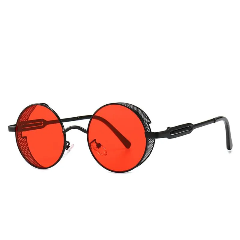 Solglasögon MINCL/2022 Brand Design Lyx Runda Män Dam Mode Nyanser UV400 Vintage Hip-hop Man Glasögon NXSunglasses