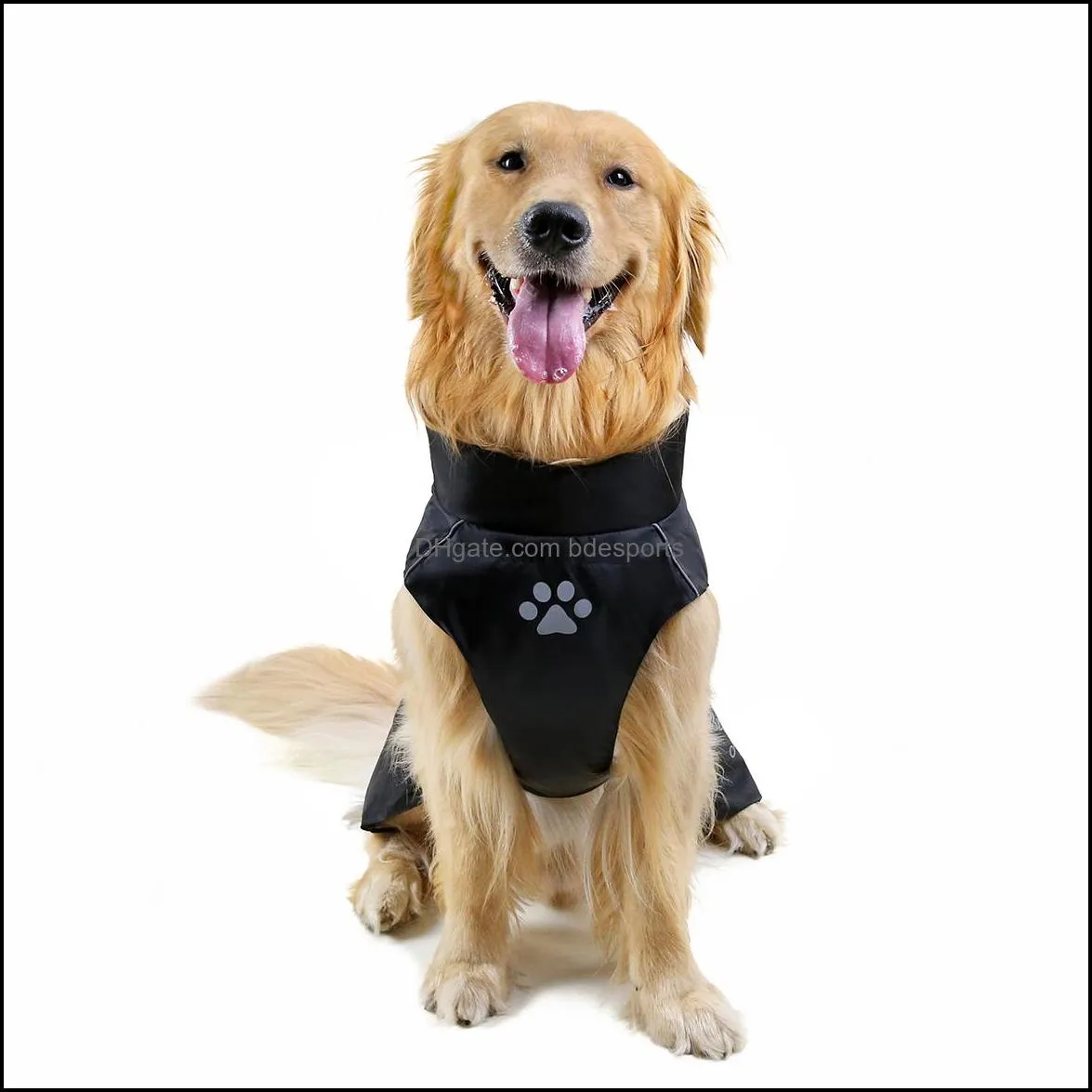 Dog Apparel Clothes Pet Rain Coat Waterproof Jackets Breathable Assault Raincoat for Big Dogs Cats Apparels Pets Supplies 7XL 8XL 9XL