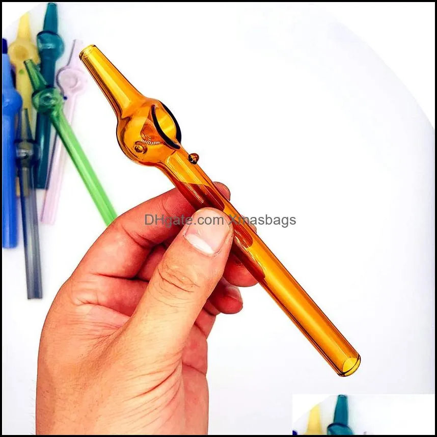 manufacture mini nectar collector colorful with 6 inch nector glass straigh dab tube smoking accessories glass tips for dab