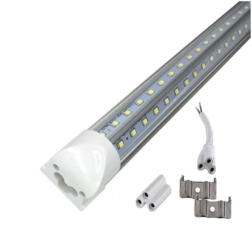 vshaped 2ft 3ft 4ft 5ft 6ft 8ft cooler door led tubes t8 integrated led tubes double sides led lights 85265v