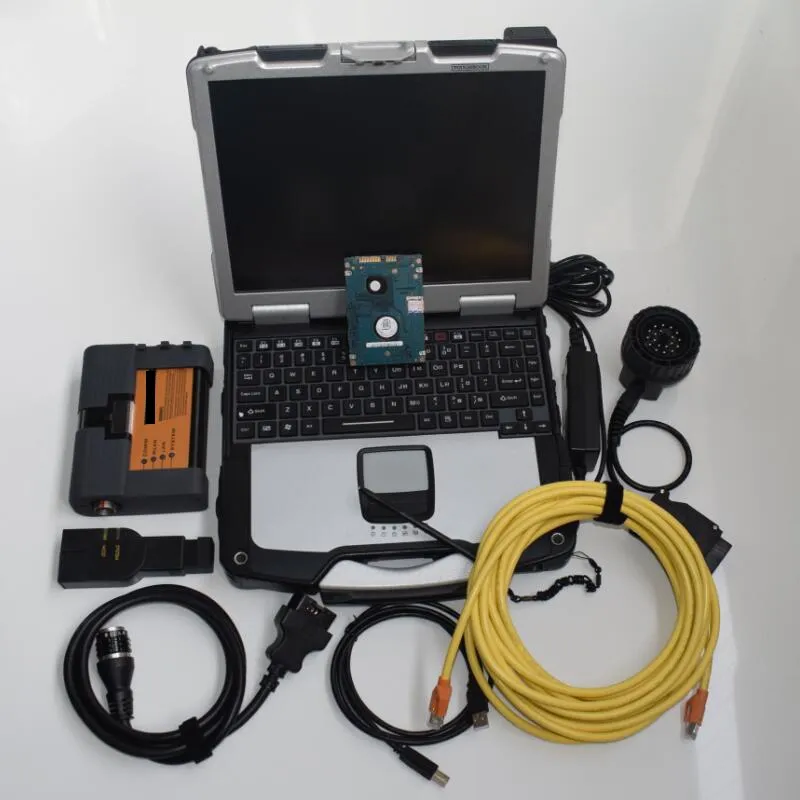 V12.2022 Latest Soft-ware Auto Diagnosis tool Icom A2 for BMW 1TB HDD Used Laptop Computer CF30 4G Ready to Work