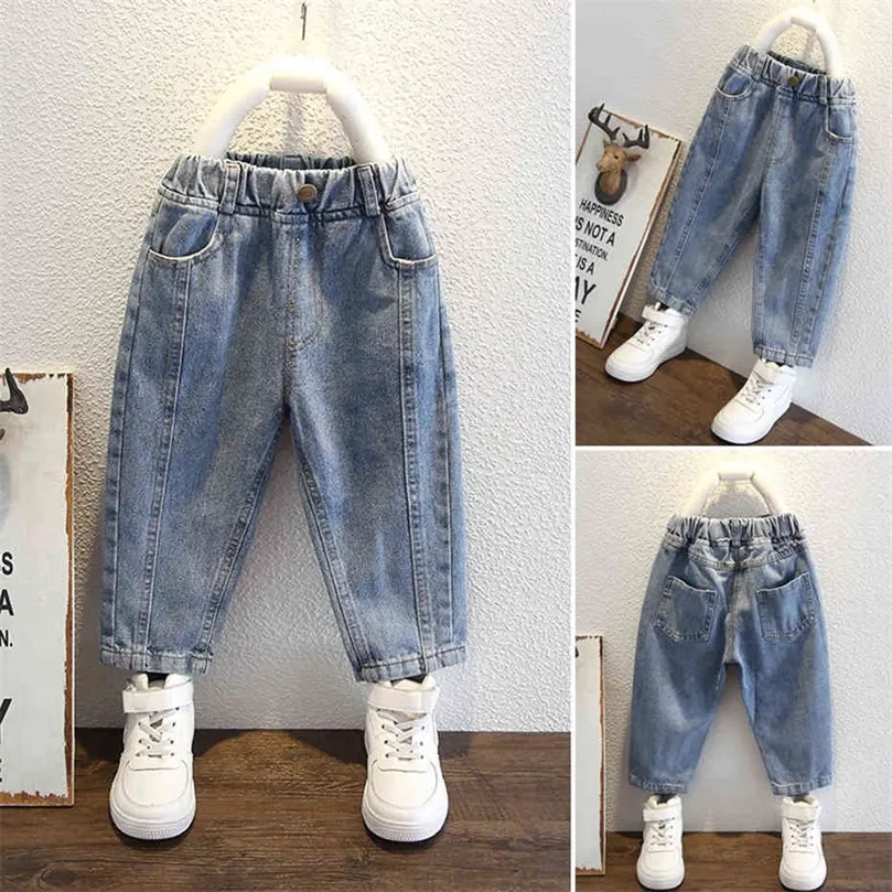 Jeans bebês jeans jeans para meninas jeans casuais bebê menina mola primavera etono para crianças roupas 210412