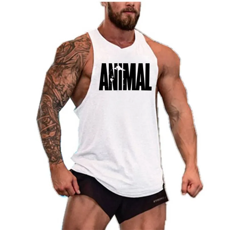 Serie Brand Fitness Stringer Vest Mens Sportswear Tank Bodybuilding Man Gymkläder ärmlös skjorta Muskel Undertröja toppar 220620