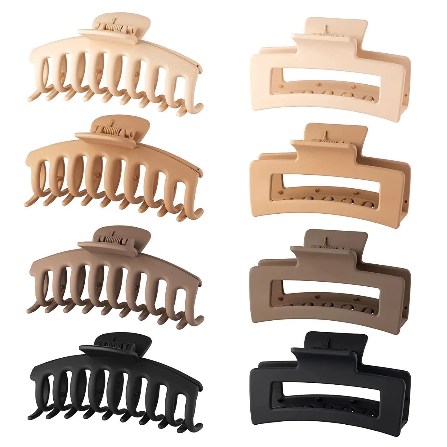 Pinces à cheveux 4 pouces antidérapantes grandes épingles à cheveux en forme de crabe pour femmes accessoires pour cheveux fins Barrette cadeaux pour filles un cadeau d'amour pour votre famille