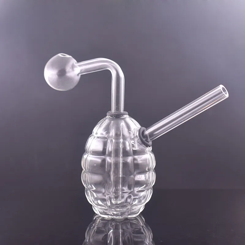 Le plus nouveau tuyau de bong de plate-forme d'eau en verre de forme de grenade créative de fumer avec le grand bol de brûleur à mazout de 30mm
