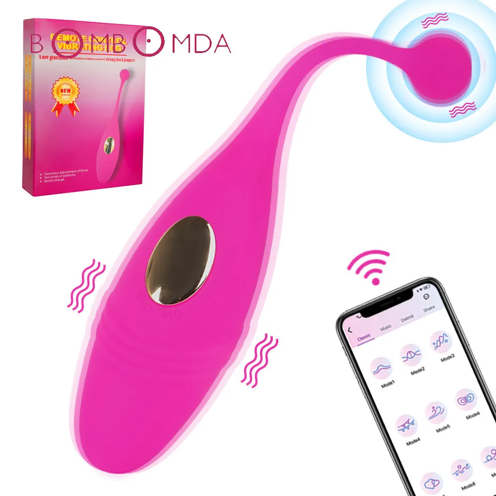 9 Frequenza Vagina Vibratore G-spot Massaggio Silicone Wireless APP Telecomando Bluetooth Connect Clit Giocattoli sexy per adulti per donne Articoli di bellezza