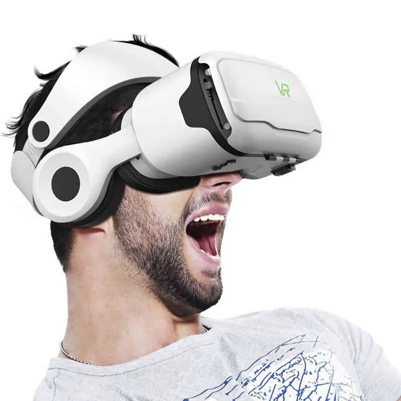 2021 VR-Headset, Virtual-Reality-Brille, 3D-VR-Brille für Smartphones, kompatibel mit iPhone Android 5–7 Zoll H220422