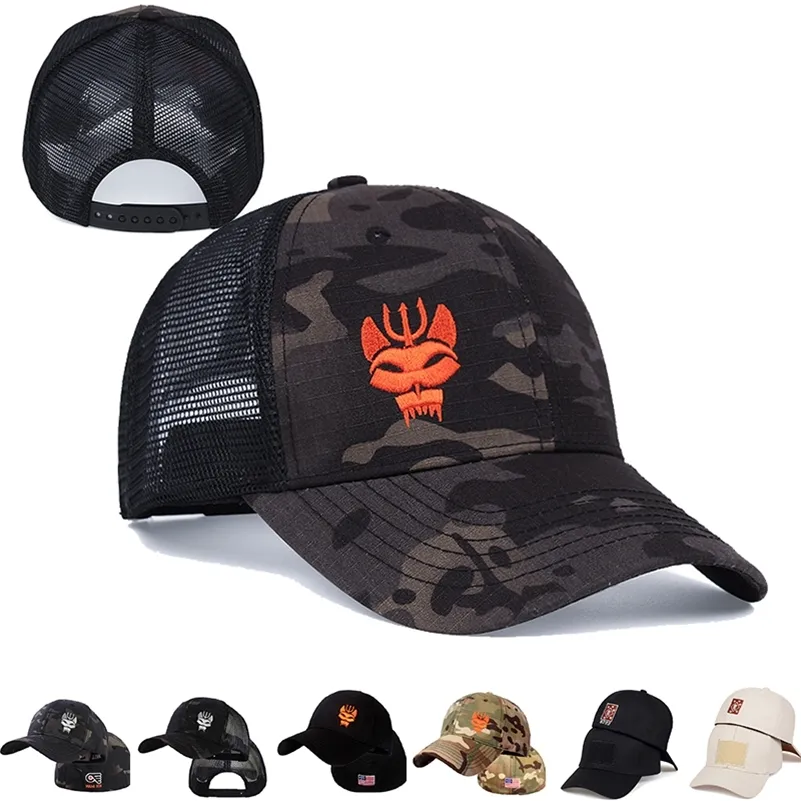 Летняя дышащая сетчатая шляпа шляпа Navy Seal Baseball Cap Cotton Golf Hip Hop Mens Snapbacks 220616